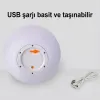 Gudli Modern 25cm Küre Zemin Lambası Uzaktan Kumandalı IP66 İç Dış Mekan Aydınlatma