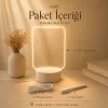 Gudli LED Işıklı Yazı Çizim Panosu USBli, Silinebilir, Dekoratif Gece Lambası