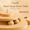 Gudli Kedi Oyuncağı Çift Katmanlı Döner Tabla Zeka Geliştirici Ödüllü Mama Oyunu
