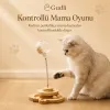 Gudli Kedi Oyuncağı Çift Katmanlı Döner Tabla Zeka Geliştirici Ödüllü Mama Oyunu