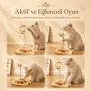 Gudli Kedi Oyuncağı Çift Katmanlı Döner Tabla Zeka Geliştirici Ödüllü Mama Oyunu