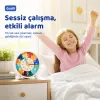 Gudli Çocuklar İçin Sessiz Analog Çalar Saat Zaman Öğretici
