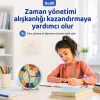 Gudli Çocuklar İçin Sessiz Analog Çalar Saat Zaman Öğretici