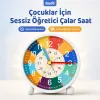 Gudli Çocuklar İçin Sessiz Analog Çalar Saat Zaman Öğretici