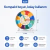 Gudli Çocuklar İçin Sessiz Analog Çalar Saat Zaman Öğretici