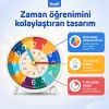 Gudli Çocuklar İçin Sessiz Analog Çalar Saat Zaman Öğretici