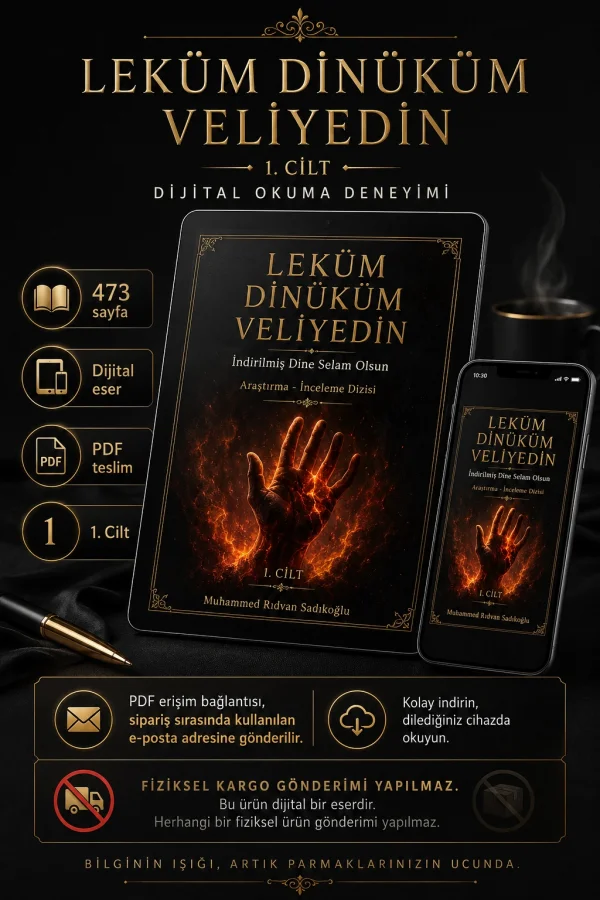 LEKÜM DİNİKÜM VELİYEDİN 1.CİLT (Dijital)