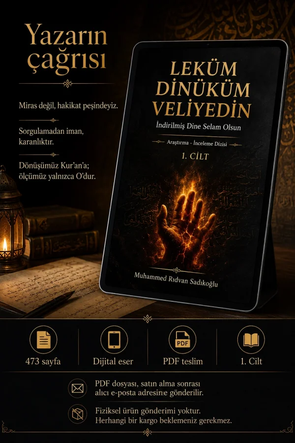 LEKÜM DİNİKÜM VELİYEDİN 1.CİLT (Dijital)