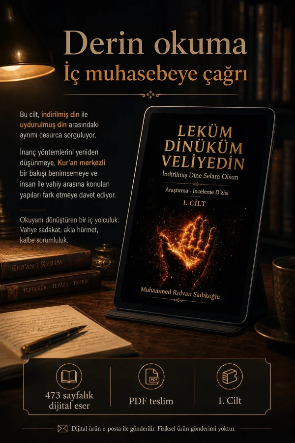 LEKÜM DİNİKÜM VELİYEDİN 1.CİLT (Dijital)