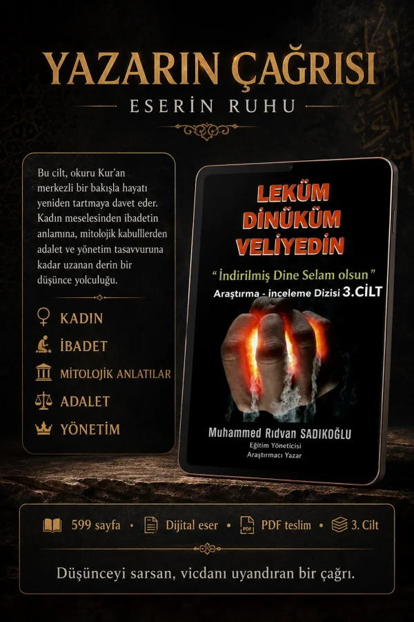 LEKÜM DİNİKÜM VELİYEDİN 3. Cilt (Dijital)