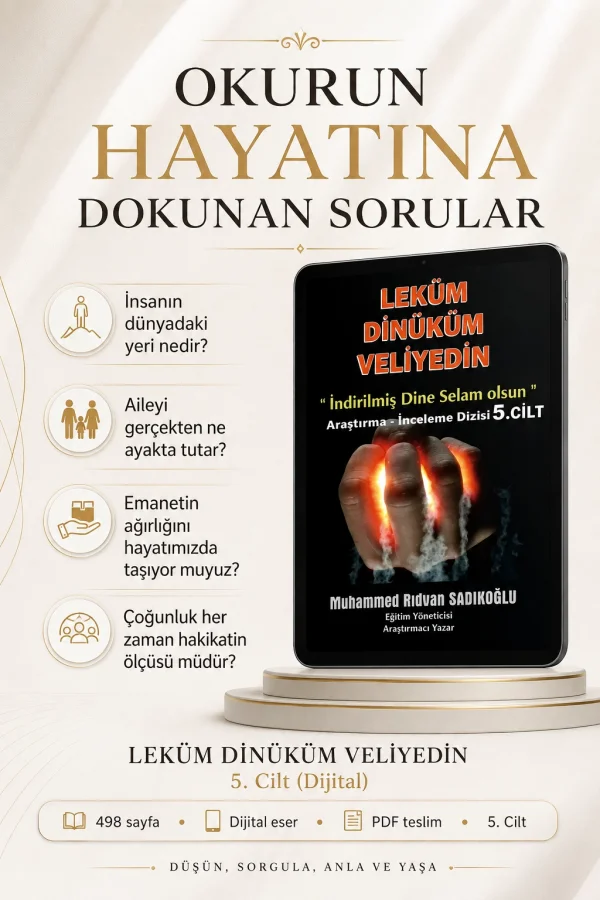LEKÜM DİNİKÜM VELİYEDİN 5. Cilt (Dijital)