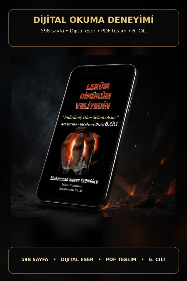 LEKÜM DİNİKÜM VELİYEDİN 6. Cilt (Dijital)