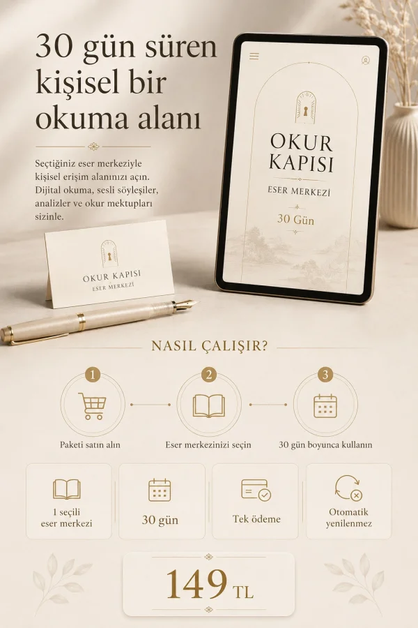 Okur Kapısı Eser Merkezi — 30 Gün