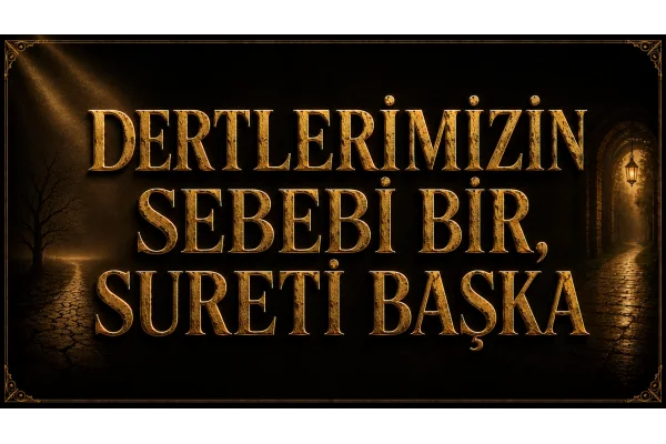 DERTLERİMİZİN SEBEBİ BİR, SURETİ BAŞKA