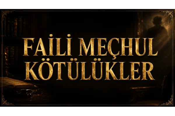 FAİLİ MEÇHUL KÖTÜLÜKLER