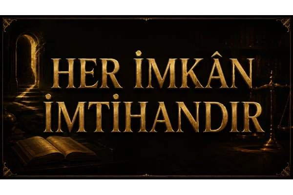 HER İMKÂN İMTİHANDIR