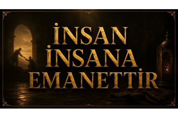 İNSAN İNSANA EMANETTİR