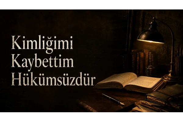 Kimliğimi Kaybettim Hükümsüzdür