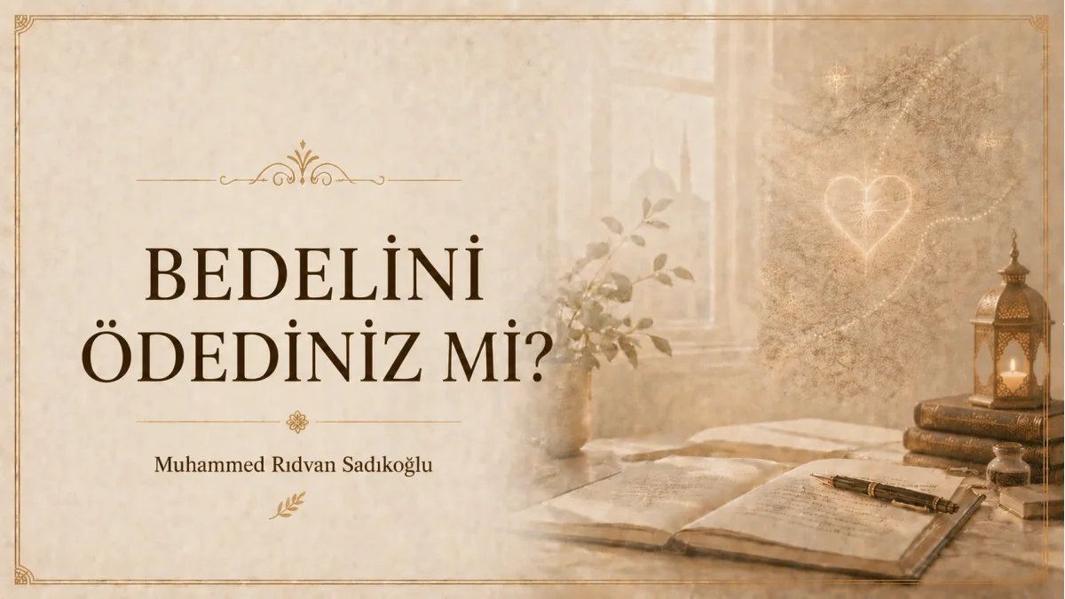 BEDELİNİ ÖDEDİNİZ Mİ?