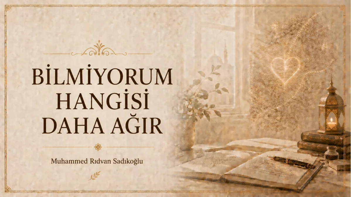 BİLMİYORUM HANGİSİ DAHA AĞIR!