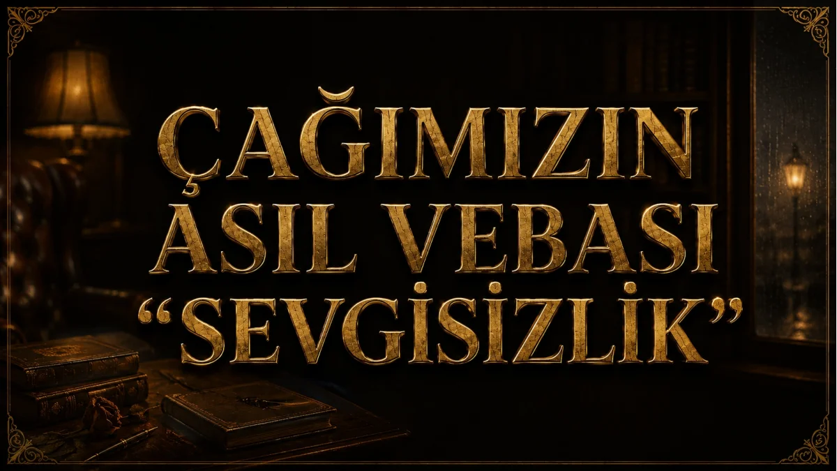 ÇAĞIMIZIN ASIL VEBASI “SEVGİSİZLİK”