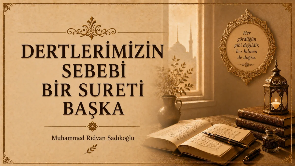 DERTLERİMİZİN SEBEBİ BİR, SURETİ BAŞKA