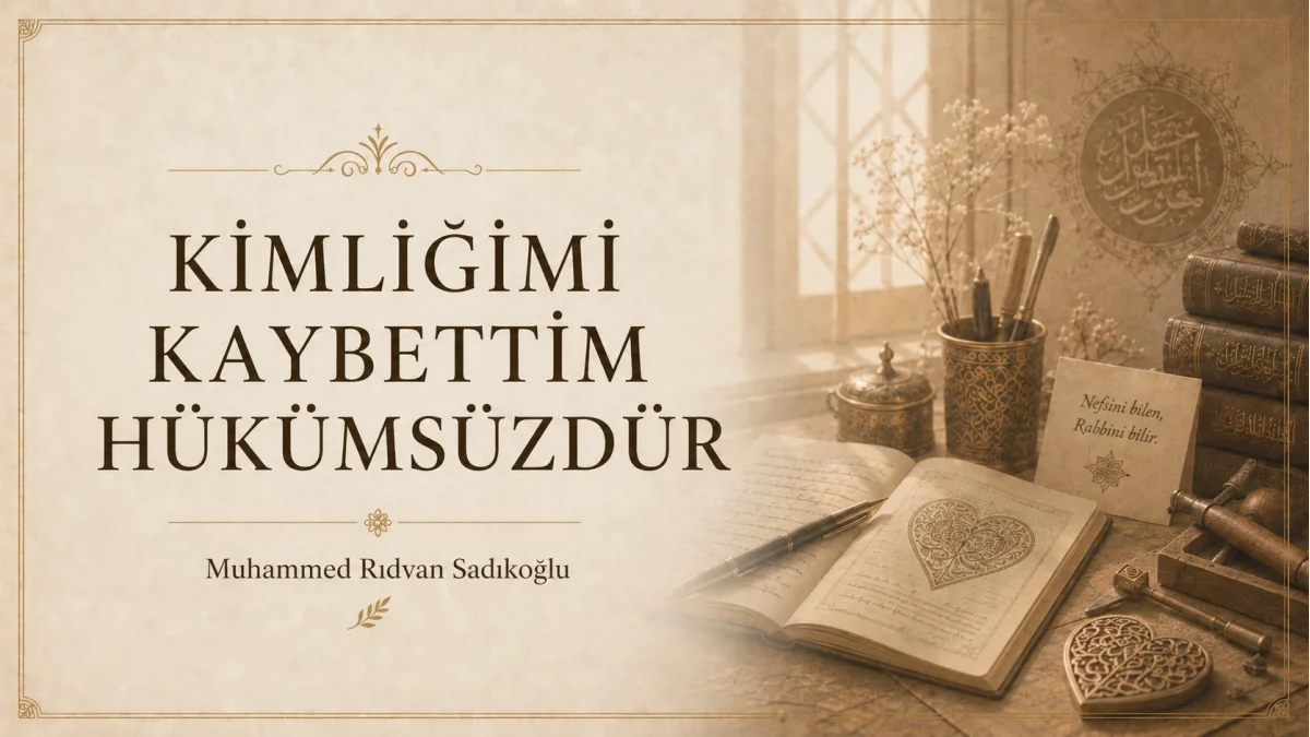KİMLİĞİMİ KAYBETTİM HÜKÜMSÜZDÜR