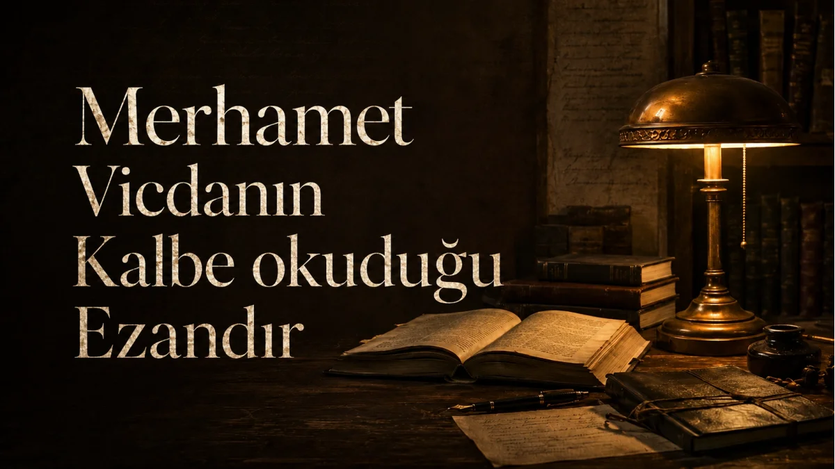 Merhamet, Vicdanın Kalbe Okuduğu Ezandır