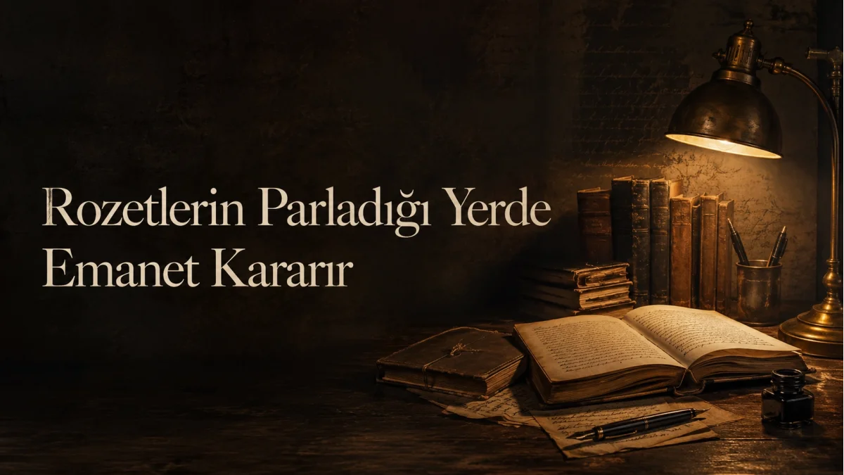 Rozetlerin Parladığı Yerde Emanet Kararır