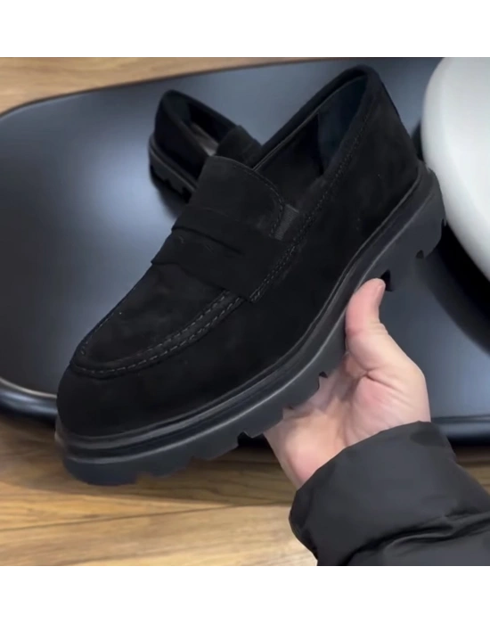 Siyah Süet erkek ayakkabı