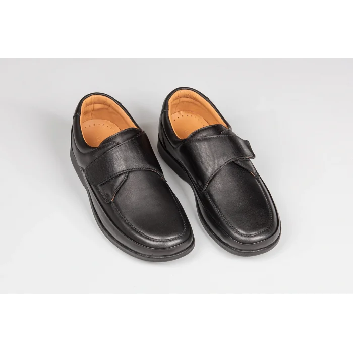 Erkek Anatomik Konfor Ayakkabısı Geniş Kalıp--503 - SİYAH