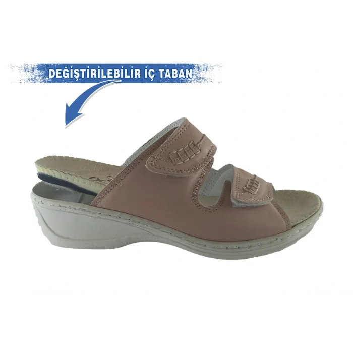 Kadın Anatomik Konfor Terliği 301 - PUDRA