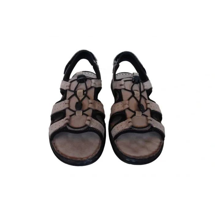 Erkek Deri Sandalet 024-0044 - KUM