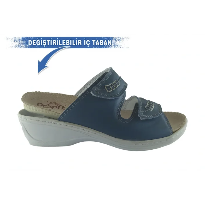 Kadın Anatomik Konfor Terliği 301 - MAVİ