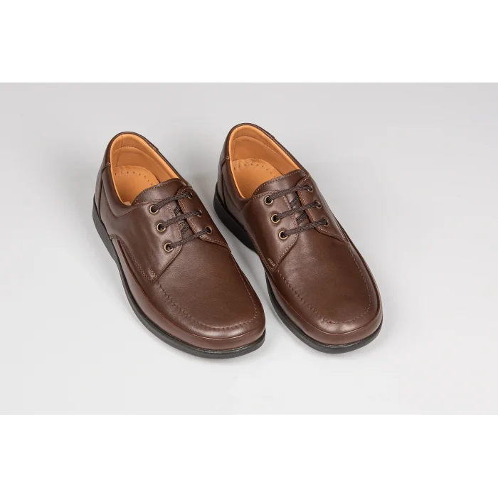 Erkek Anatomik Konfor Ayakkabısı Geniş Kalıp-504 - KAHVE