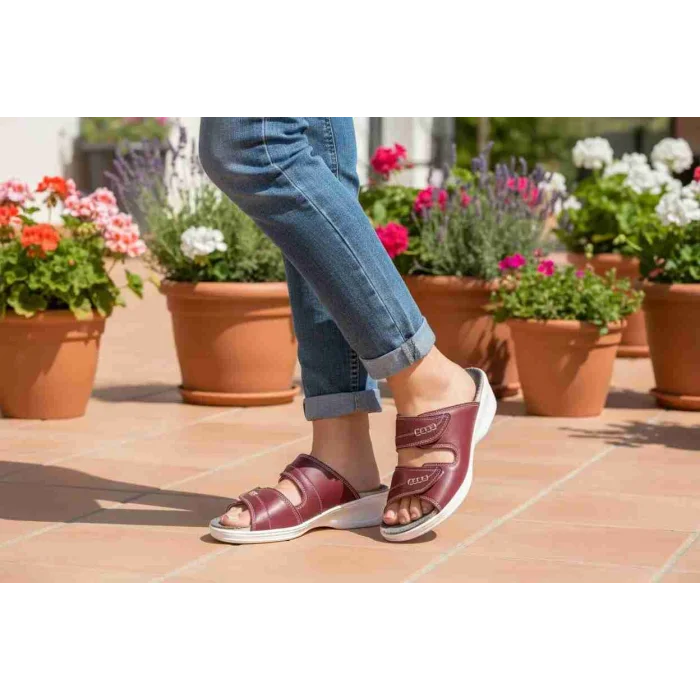 Kadın Anatomik Konfor Terliği 301 - BORDO