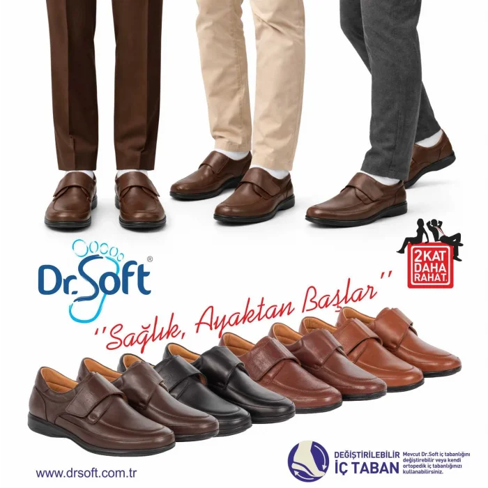 Erkek Anatomik Konfor Ayakkabısı-502 - KOYU TABA