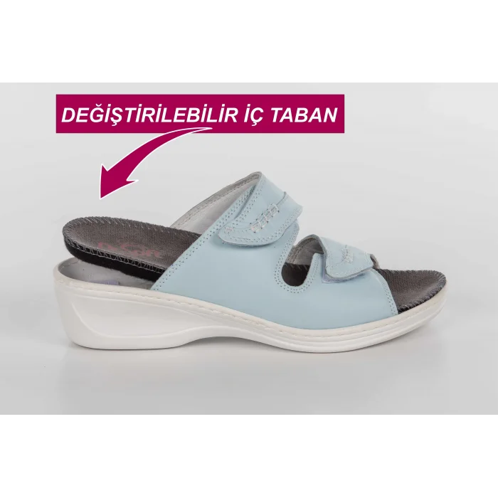 Kadın Anatomik Konfor Terliği 301 - BABY MAVİ