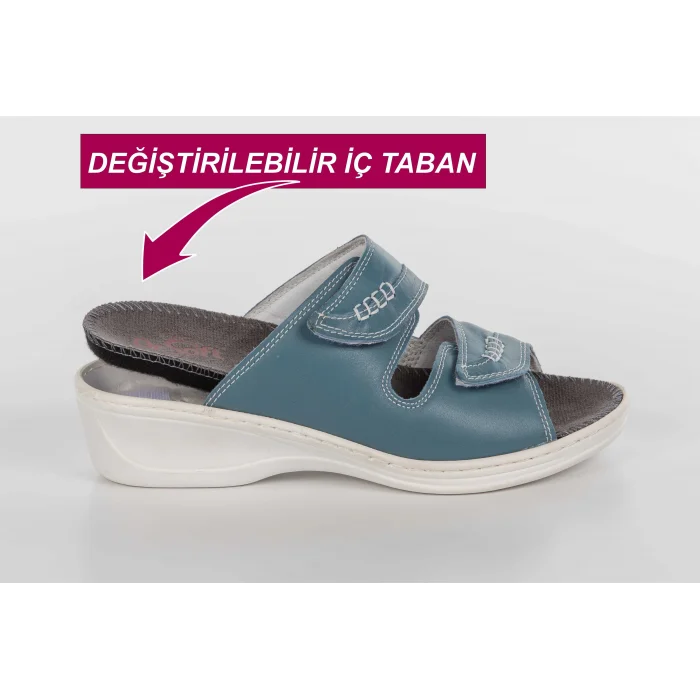 Kadın Anatomik Konfor Terliği 301 - MAVİ