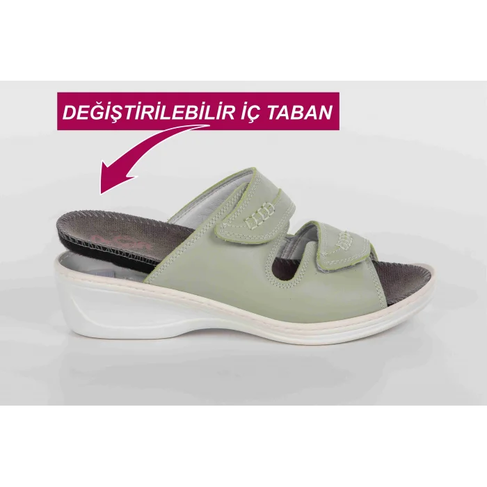 Kadın Anatomik Konfor Terliği 301 - PASTEL YEŞİLİ