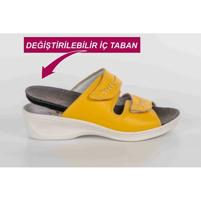 Kadın Anatomik Konfor Terliği 301 - SARI