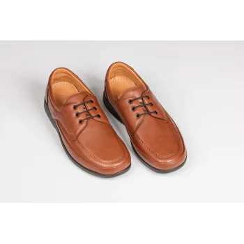 Erkek Anatomik Konfor Ayakkabısı Geniş Kalıp-504 - AÇIK TABA