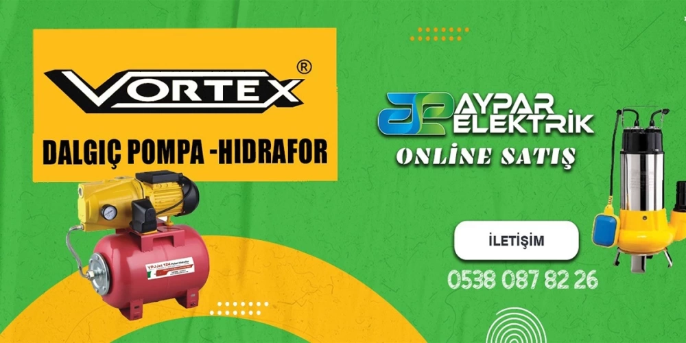 Vortex Dalgıç Su Pompası Hidrofor Satıcı Bayi