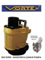Vortex KRS 46 8HP 380V 4 Çıkışlı Krom Açık Fanlı Karıştırıcılı Dalgıç Pompa