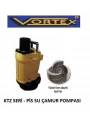 Vortex KTZ 215 2HP 380V 2 Çıkışlı Krom Açık Fanlı Dalgıç Pompa
