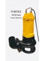 Vortex WCR 550T 3 5.5HP 380V Paslanmaz Fanlı Öğütücülü Bıçaklı Pis Su Dalgıç Pompa