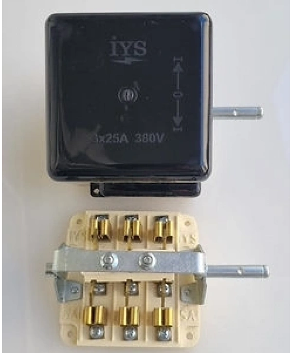 İnşaat Asansörü Şalteri ( 9 kontaklı Enversör Sağ-Sol Şalter )