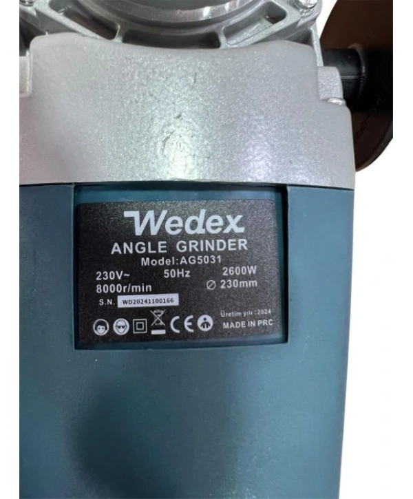 Wedex AG5031 2600W 230luk Büyük Taşlama