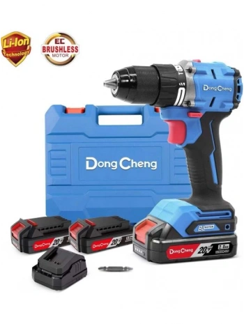 Dong Cheng DCJZ 20160i 20v 4Ah Darbeli Kömürsüz Motor Şarjlı Matkap