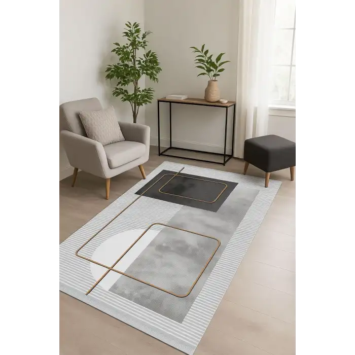 Blghome Geometrik Desen Tasarım Dekoratif Halı